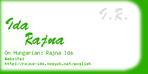 ida rajna business card